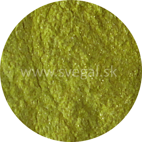 Metalický pigment Art Resin žltý, použiteľný na výrobu efektných metalických odliatkov.